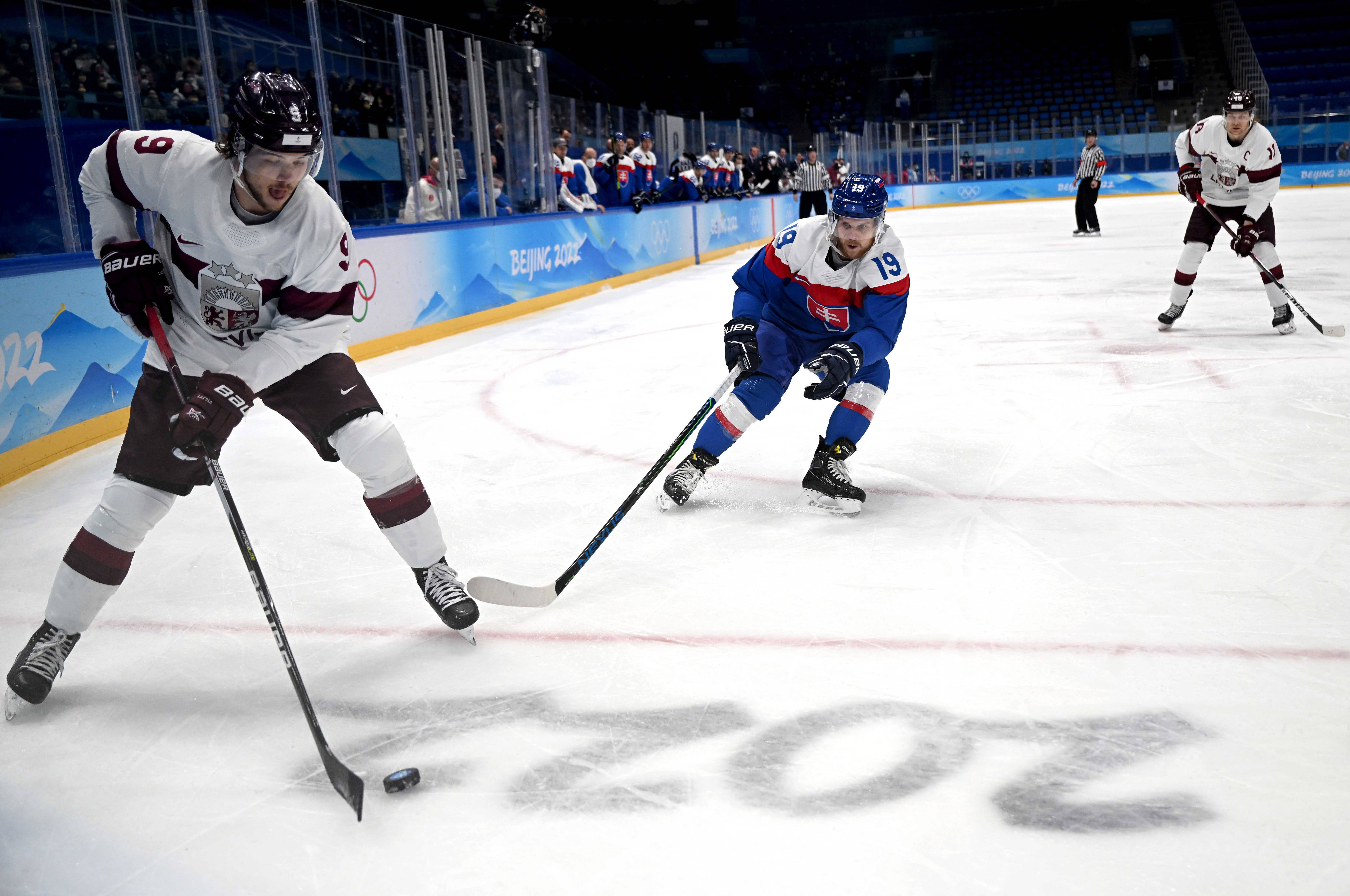 拉脱维亚队在对阵挪威队的比赛中获胜